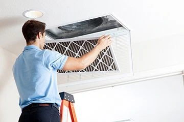 Air duct cleaning service for improved indoor air quality